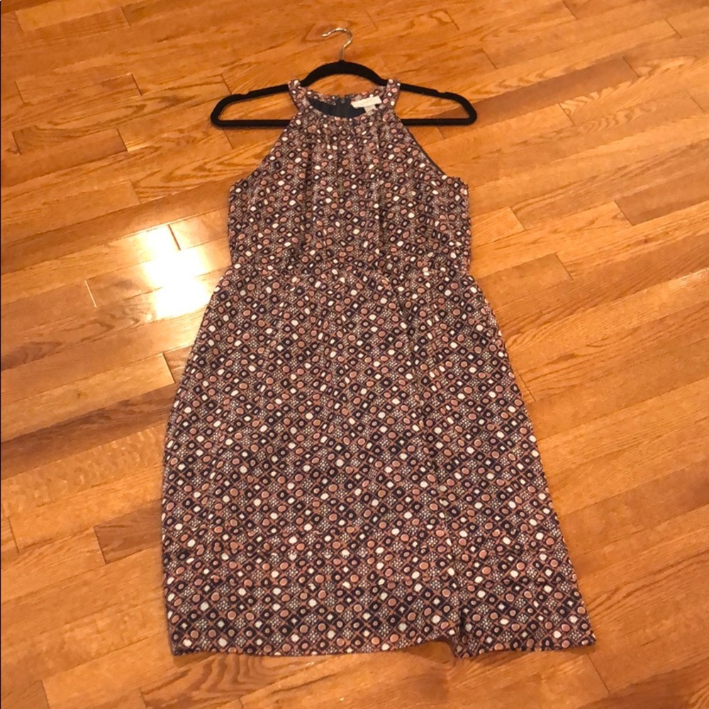 Loft high neck midi dress